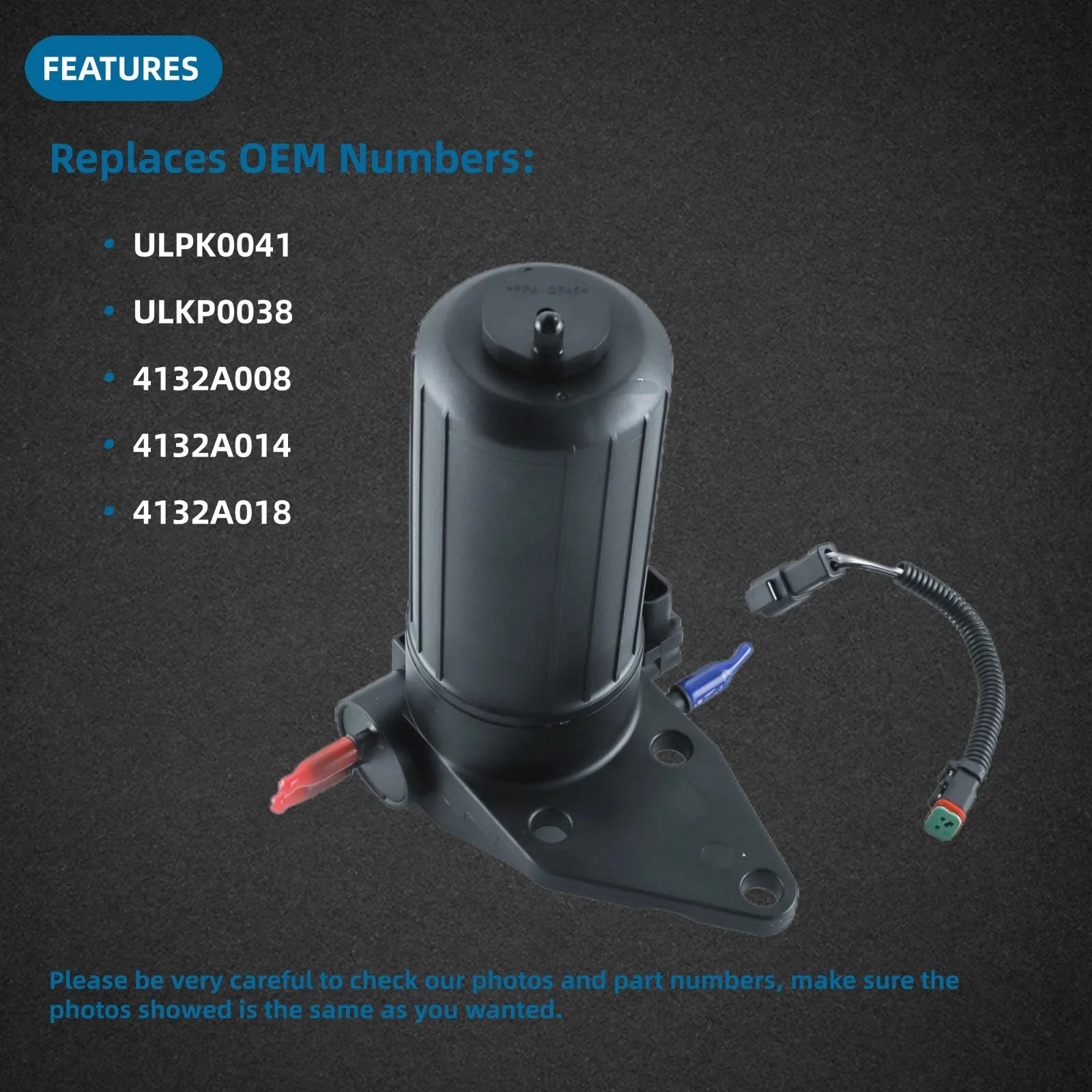 Fuel Lift Pump ULPK0041 12 V for Perkins 1100 Series Engines