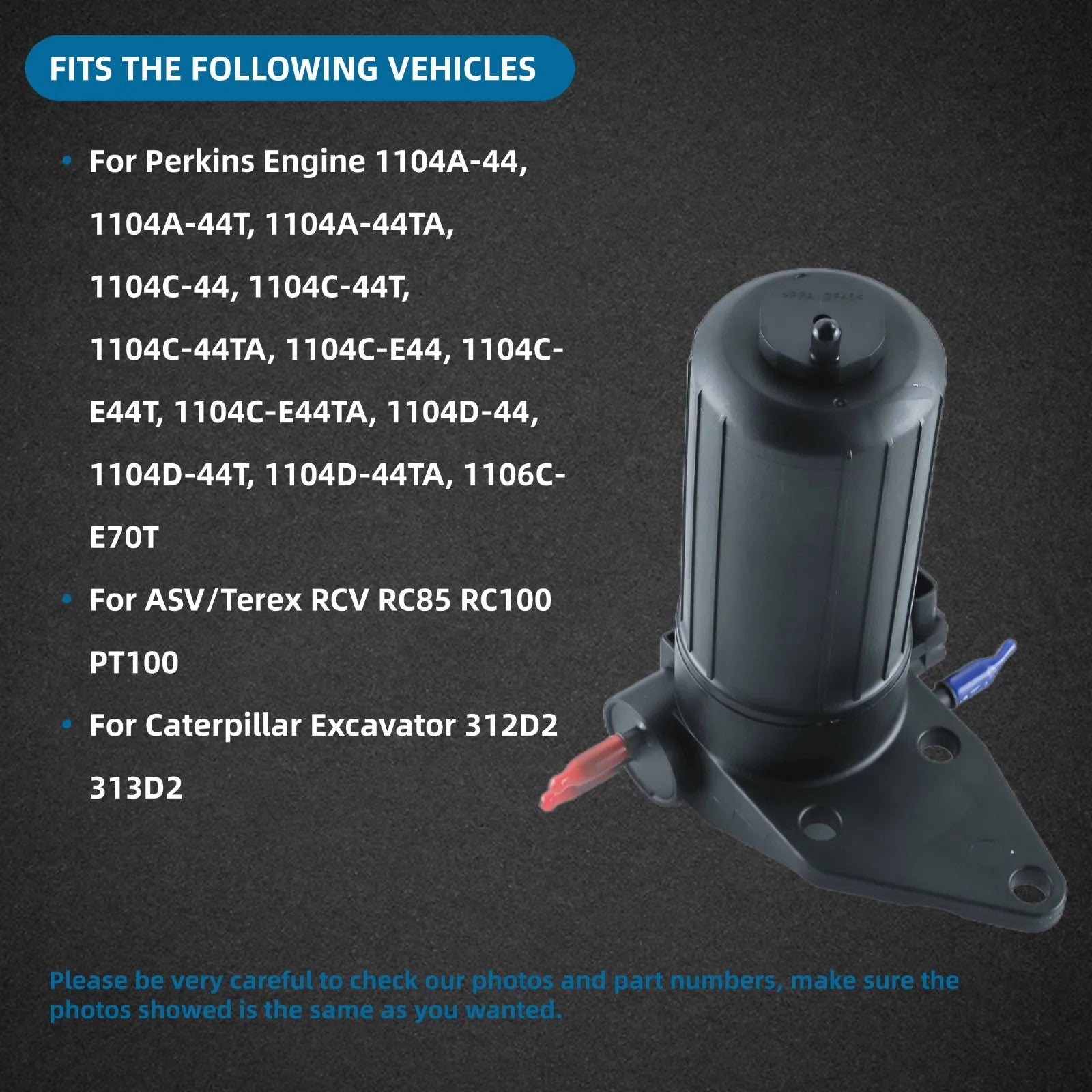Fuel Lift Pump ULPK0041 12 V for Perkins 1100 Series Engines