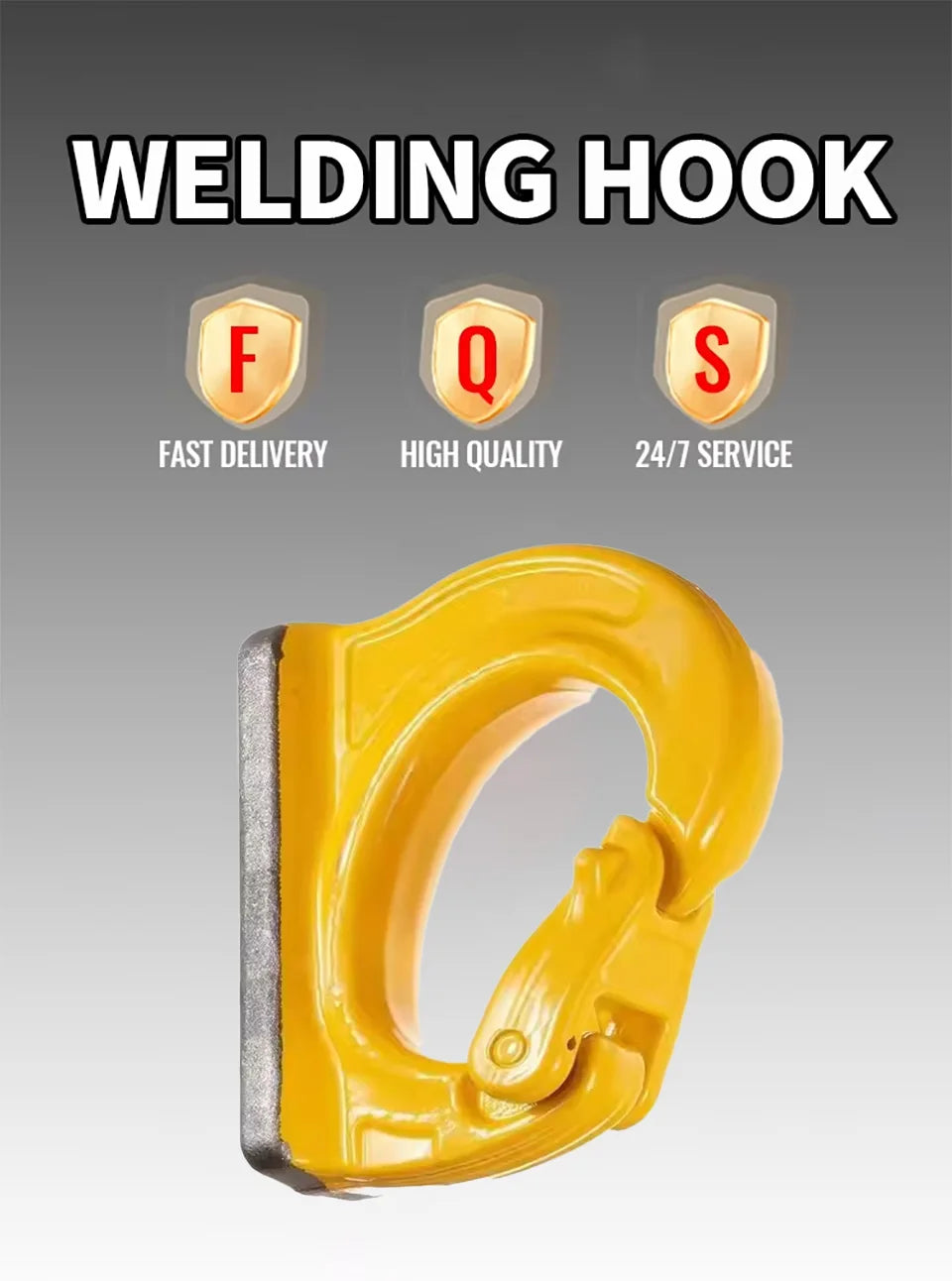G80 Alloy Steel Excavator Welding Lifting Hook Bucket Mount