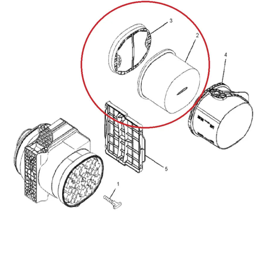 Air Filter Element 252-5001 / 252-5002 for CAT Excavators and Dozers