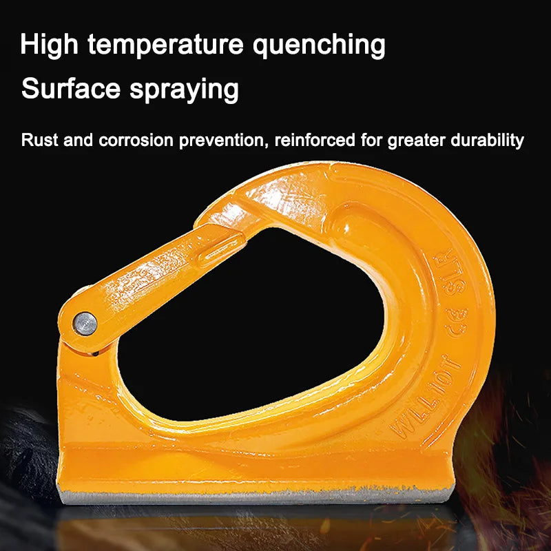 G80 Alloy Steel Excavator Welding Lifting Hook Bucket Mount