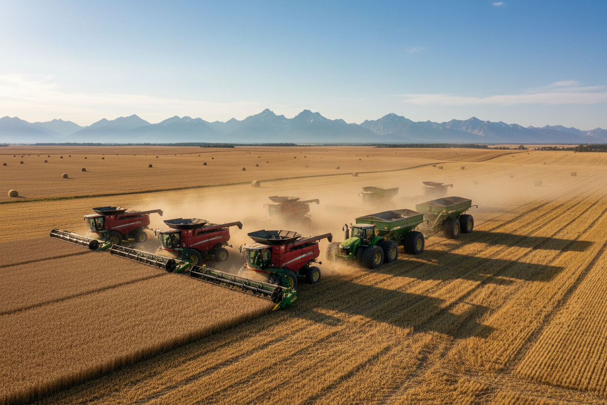 agriculture equipment's working in Alberta Canada