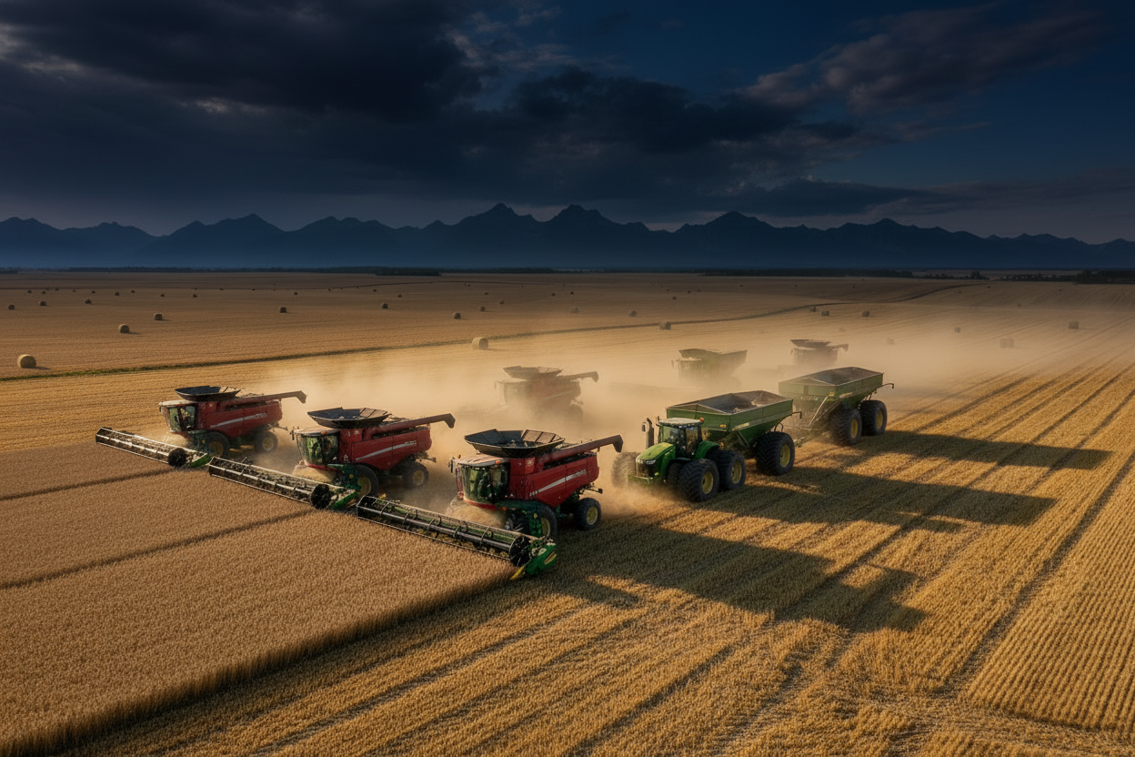 agriculture equipment's working in Alberta Canada