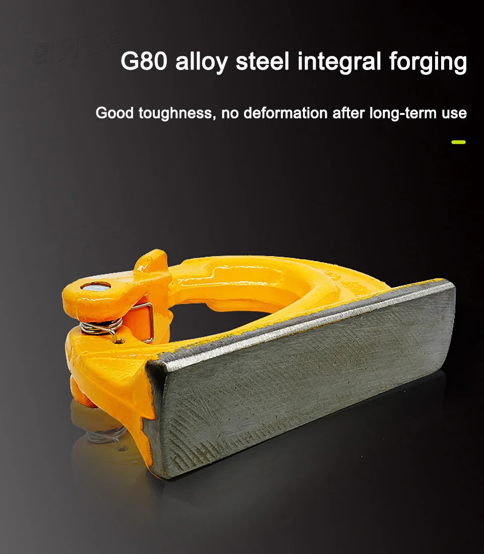 G80 Alloy Steel Excavator Welding Lifting Hook Bucket Mount