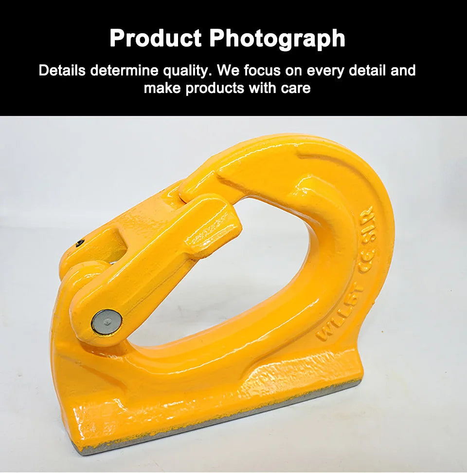 G80 Alloy Steel Excavator Welding Lifting Hook Bucket Mount
