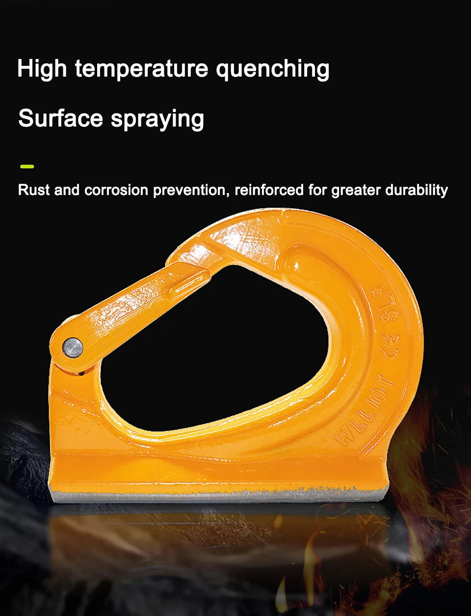 G80 Alloy Steel Excavator Welding Lifting Hook Bucket Mount